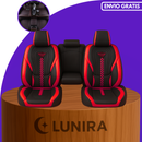 Funda para Asiento de Auto Deluxe en Cuero Legítimo Universal +REGALO: Alfombra Completa
