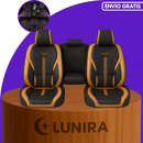 Funda para Asiento de Auto Deluxe en Cuero Legítimo Universal +REGALO: Alfombra Completa