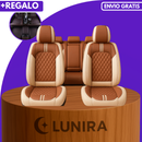 Funda para Asiento de Auto Universal Autra en Cuero Legítimo +REGALO: Juego Completo de Alfombras