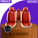 Funda para Asiento de Auto Universal Autra en Cuero Legítimo +REGALO: Juego Completo de Alfombras