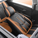 Funda para Asiento de Auto Deluxe en Cuero Legítimo Universal +REGALO: Alfombra Completa
