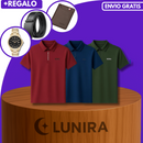 [Llevá 3, Pagá 2] Camisa Polo de Hombre Lanux en Algodón y Poliéster +REGALOS: Reloj, Cinturón y Billetera