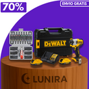 Atornillador y Taladro Brushless a Batería 20V MAX Ion-Litio con 2 Baterías 2.0Ah, Cargador Bivolt y Maletín con Llaves